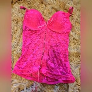 Hot pink lingerie top 34C